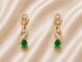 Emerald Elegance Drop Earrings
