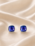Violet Radiance Stud Earrings