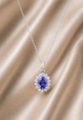 Violet Aura Pendant Necklace
