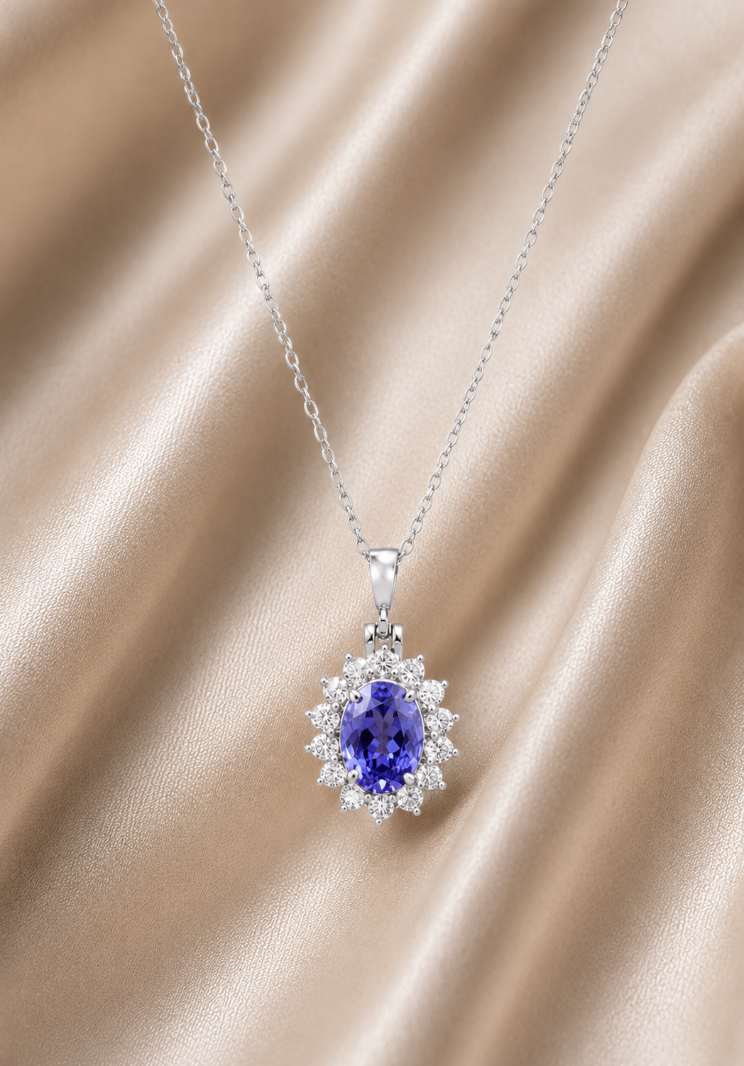 Violet Aura Pendant Necklace